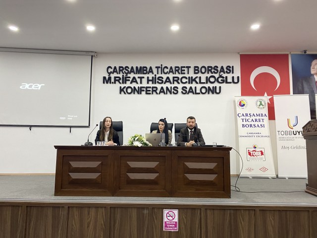 Samsun Çarşamba Ticaret Borsası'ndan İş Dünyası ve Hukuk Buluşmaları Semineri