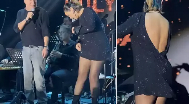 Hülya Avşar'dan süper mini elbisesiyle sahnede şov! 61 yaşında gençlere taş çıkarttı