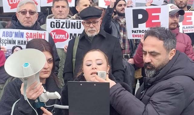 Samsun'da KFC ve Pizza Hut işçileri eylemde