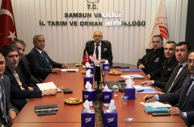 Samsun'da Yerel Düzey Afet Tarım Orman Gıda Su Operasyon Planı masaya yatırıldı