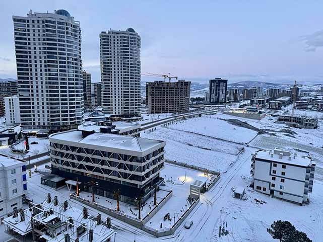 Samsun buz kesti! -4 derece