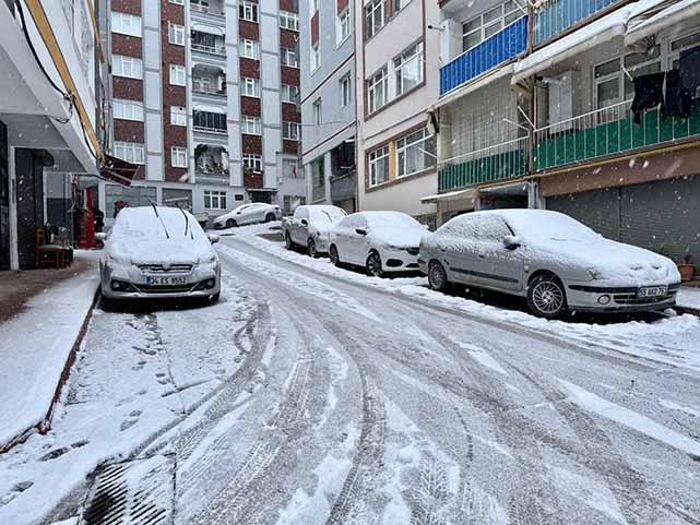Samsun buz kesti! -4 derece