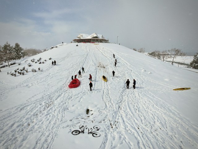 Samsun'dan kar güzel manzaralar oluşturdu
