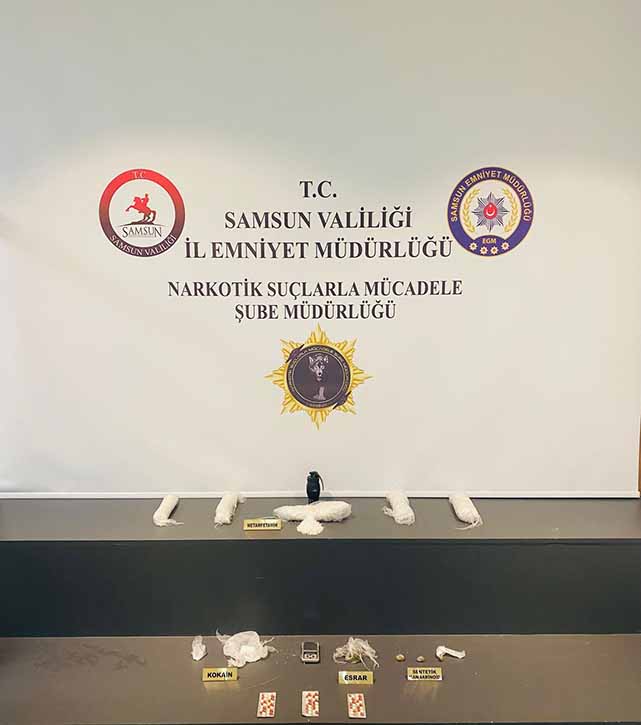 Samsun’da marangoz atölyesine uyuşturucu baskını! 2 kilo 225 gram met ele geçirildi