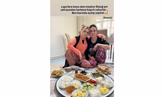 Şarkıcı Ceylan'dan yıllar sonra yeniden yer sofrası fotoğrafı! 'Yıllara kafa atmışım'