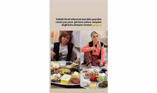 Şarkıcı Ceylan'dan yıllar sonra yeniden yer sofrası fotoğrafı! 'Yıllara kafa atmışım'
