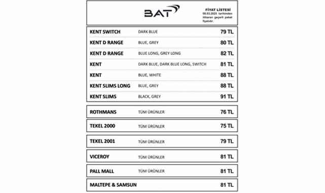 Bir sigara grubuna daha zam geldi