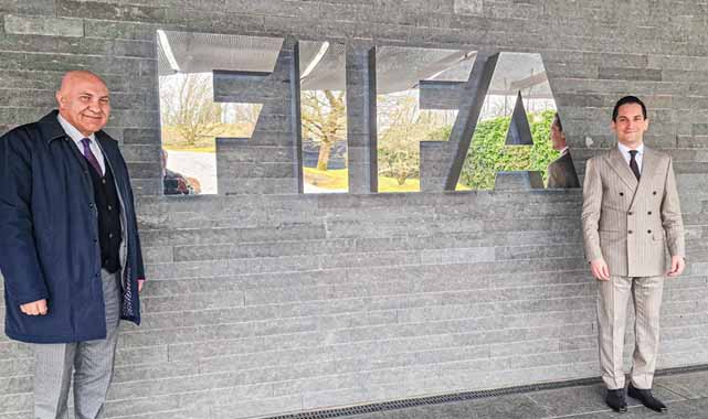 Samsunspor Başkanı Yüksel Yıldırım  FIFA'yı ziyaret etti