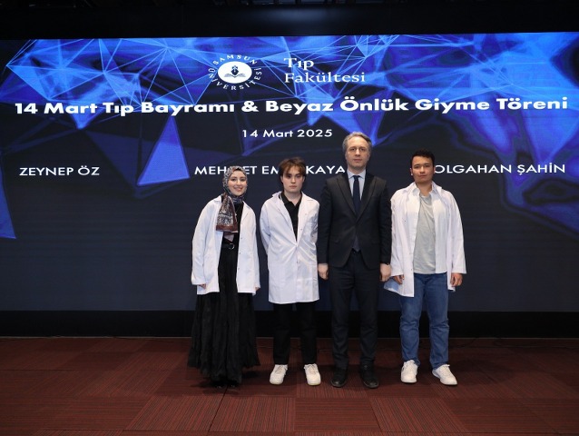 Samsun Üniversitesi Tıp Fakültesi öğrencilerinin beyaz önlük giydi