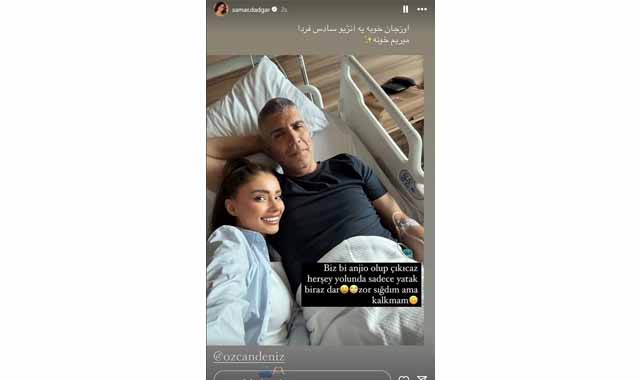 Özcan Deniz anjiyo oldu! Eşi Samar Dadgar hastaneden paylaştı