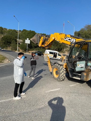 Çeşme'de kepçe operatörüne silahlı saldırı