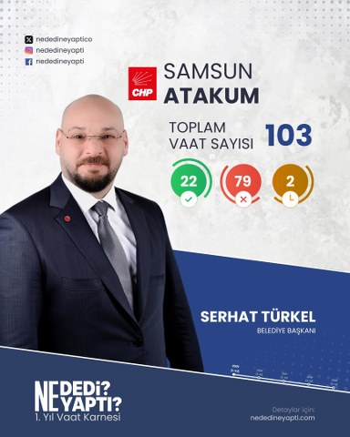 Samsun'da Doğan, Kurnaz ve Türkel'in işte 1 yılda hayata geçirdiği vaat sayısı