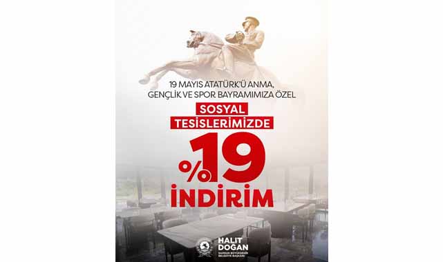 Samsun'da 19 Mayıs'ta yüzde 19 indirim