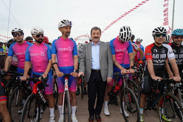 Samsun'da İlkadım Gran Fondo Bisiklet Yarışları başladı