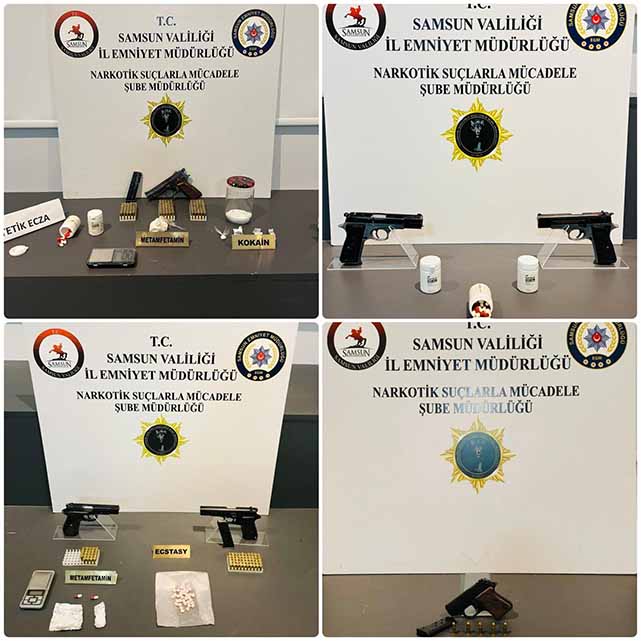 Samsun’da uyuşturucu tacirlerine operasyon! Kokain de ele geçirildi
