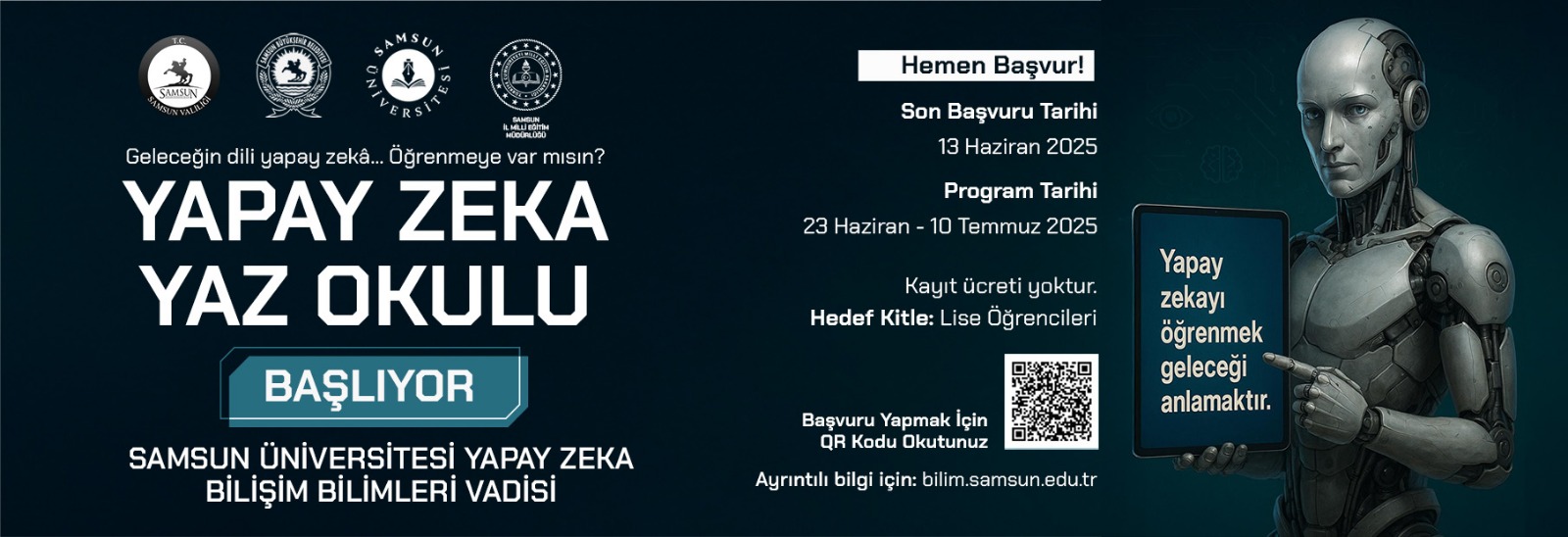 SAMÜ’den geleceğe adım! “Yapay Zeka Yaz Okulu” başlıyor
