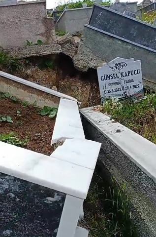 Samsun Büyükşehir Belediyesi Derecik Mezarlığı için harekete geçti! Heyelandan hasar gören mezarlıklar ailelerin eşliğinde düzenlenecek