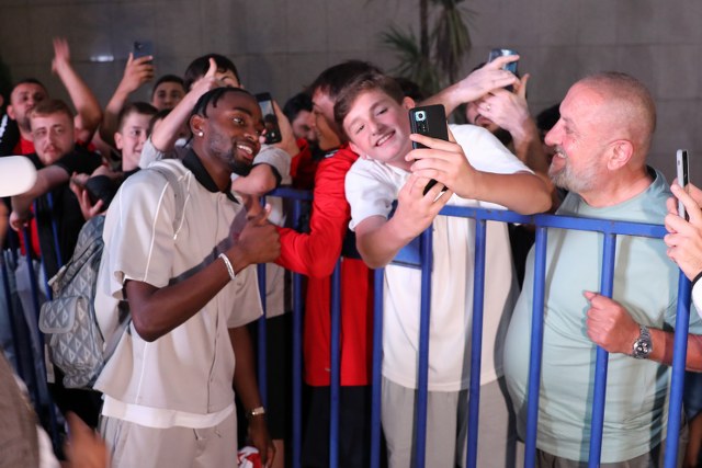 Samsunspor'un yeni transferi  Antoine Makoumbou Samsun'da