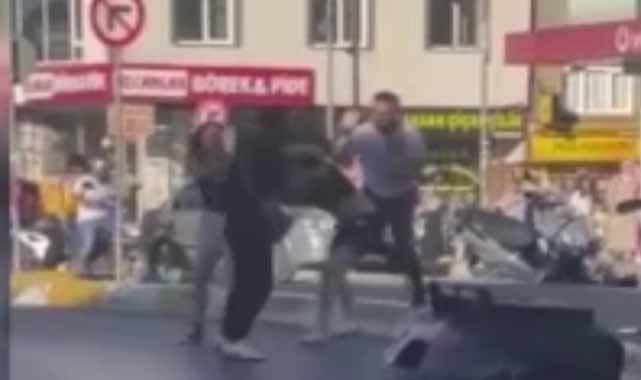 Motosikletli kadınları darbeden şahıslar gözaltına alındı