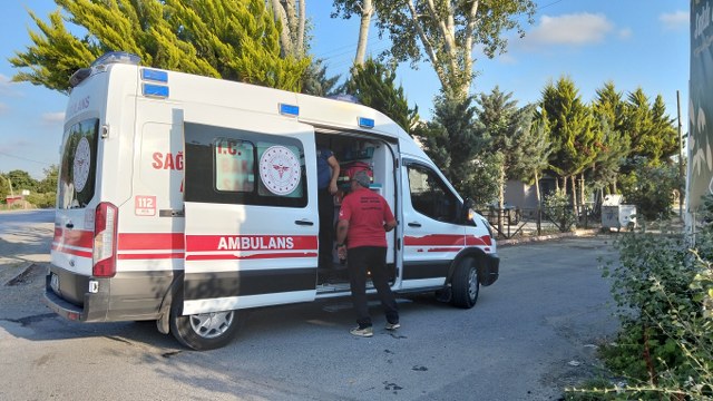 Samsun'da korkutan anlar! Dengesini kaybetti sulama kanalına düştü