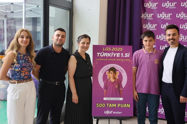Samsun Uğur Okulları'ndan LGS Türkiye şampiyonu