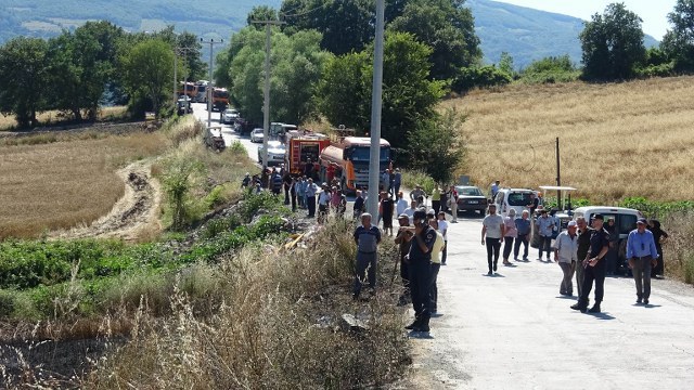 Samsun'da buğday tarlası yangında küle döndü