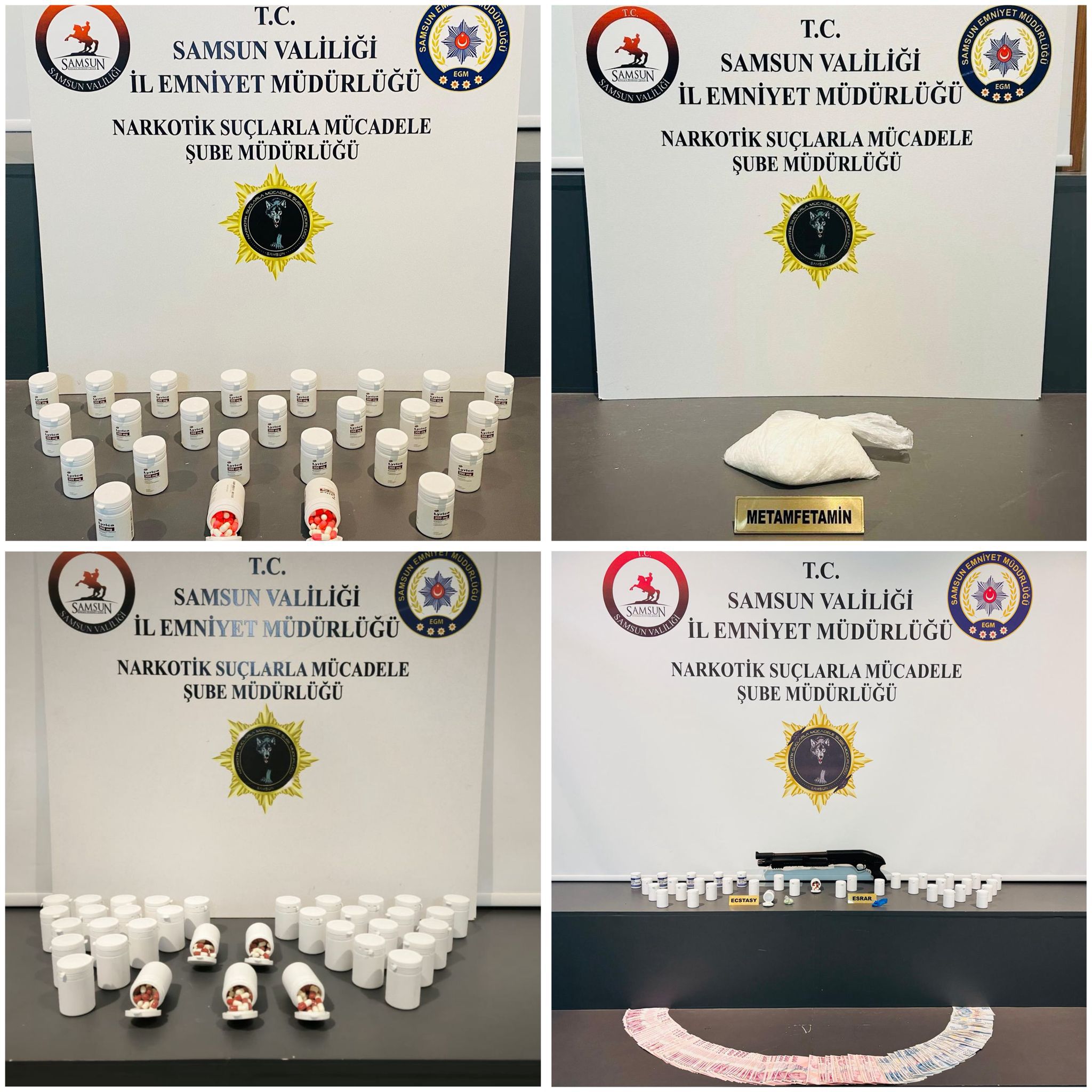 Samsun’da uyuşturucuya eş zamanlı darbe!