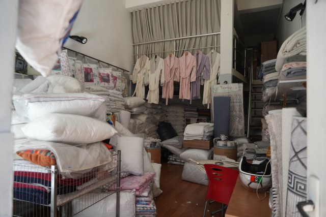 Samsun'da tekstil mağazasında yangın!