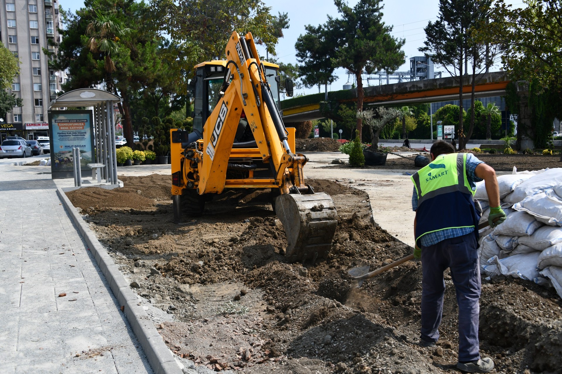 Samsun'da Gençlik Parkı Kavşağı’nda yoğunluk azaldı, akış hızlandı