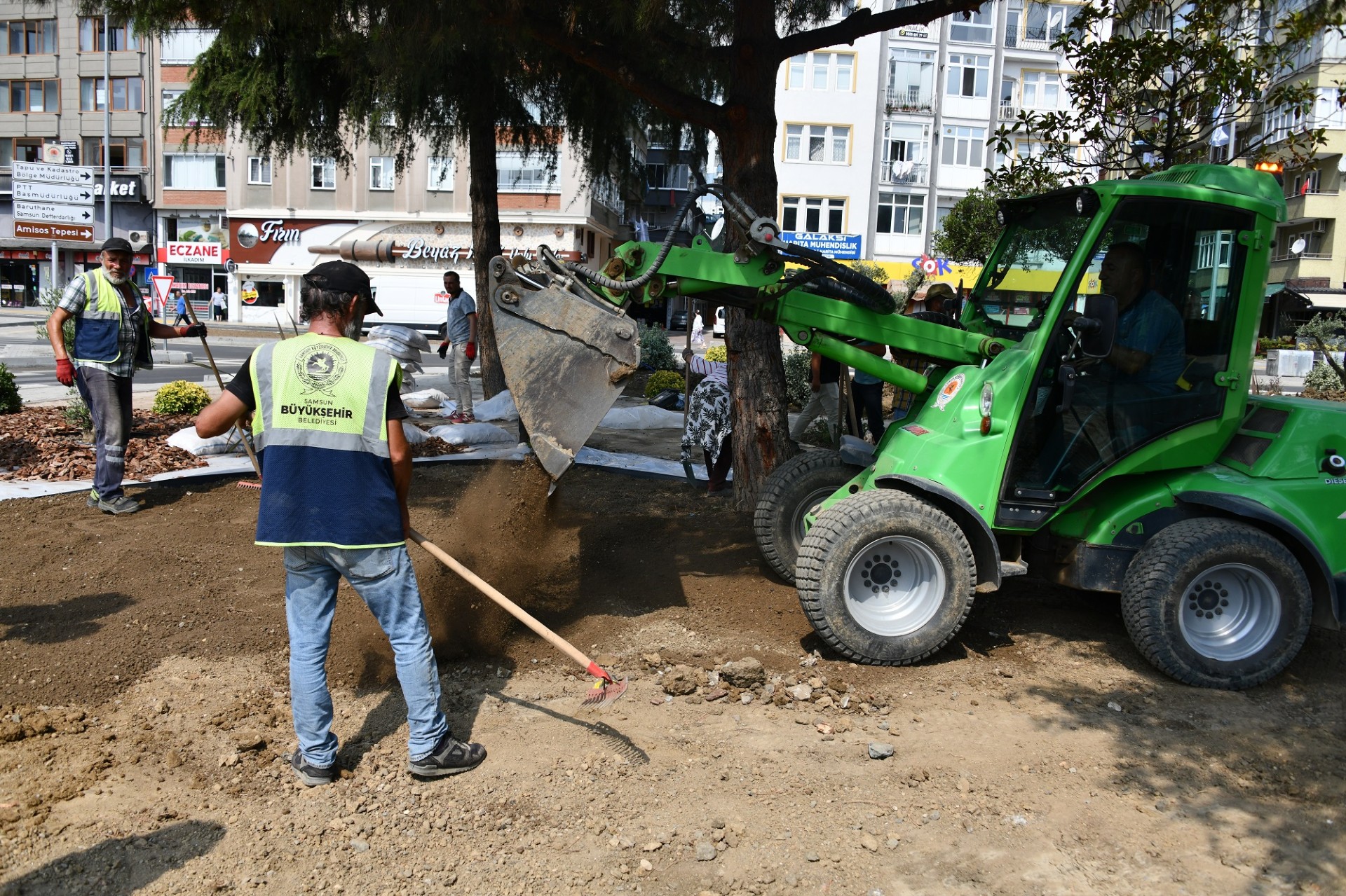 Samsun'da Gençlik Parkı Kavşağı’nda yoğunluk azaldı, akış hızlandı