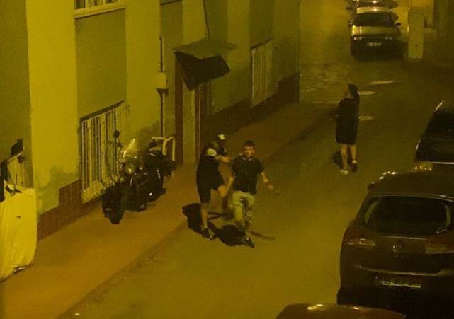 Samsun’da gece yarısı sokak ortasında darp!