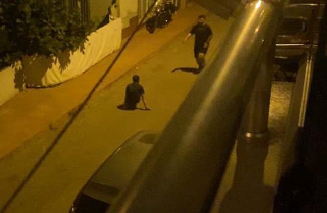 Samsun’da gece yarısı sokak ortasında darp!