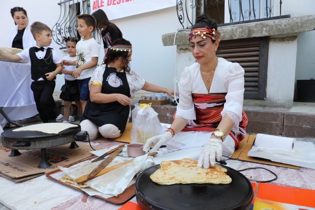 Samsun Bafra'da ADEM kursiyerlerinin ürünleri görücüye çıktı