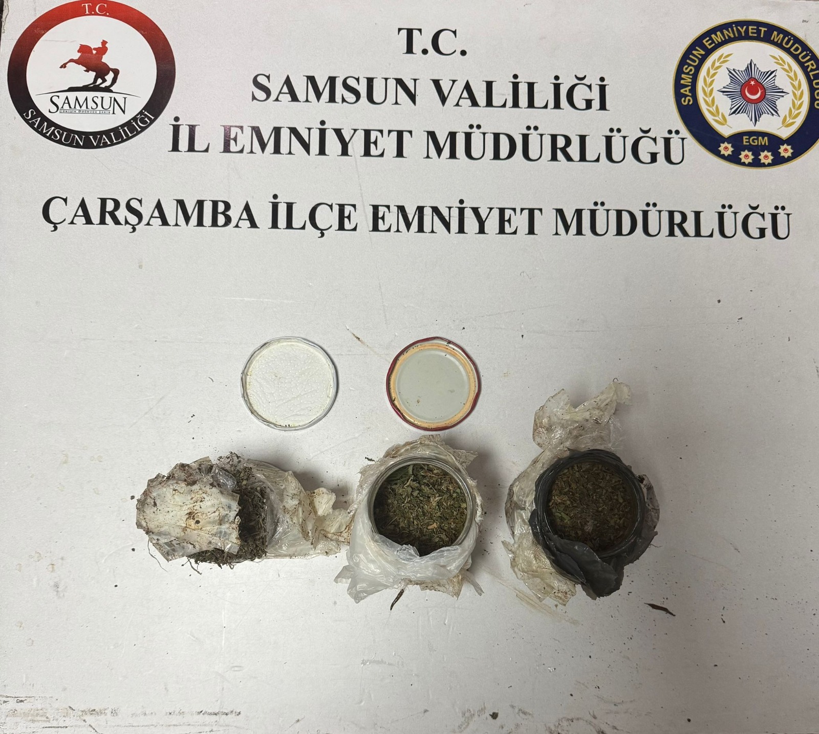 Samsun'da uyuşturucu ve ruhsatsız silah operasyonu