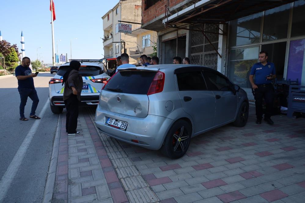 Samsun Bafra'da zincirleme kaza! 4 araç birbirine girdi