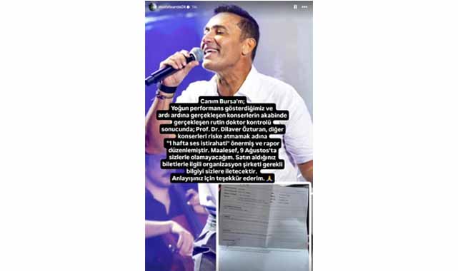 Ünlü şarkıcı Mustafa Sandal sevenlerini korkuttu!