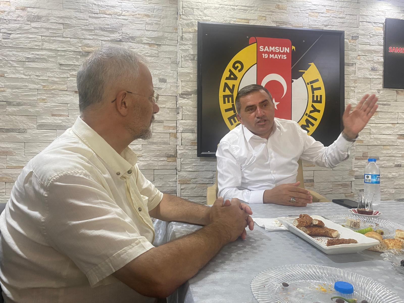 Başkan Mucur, Samsun Gazeteciler Cemiyeti'nde