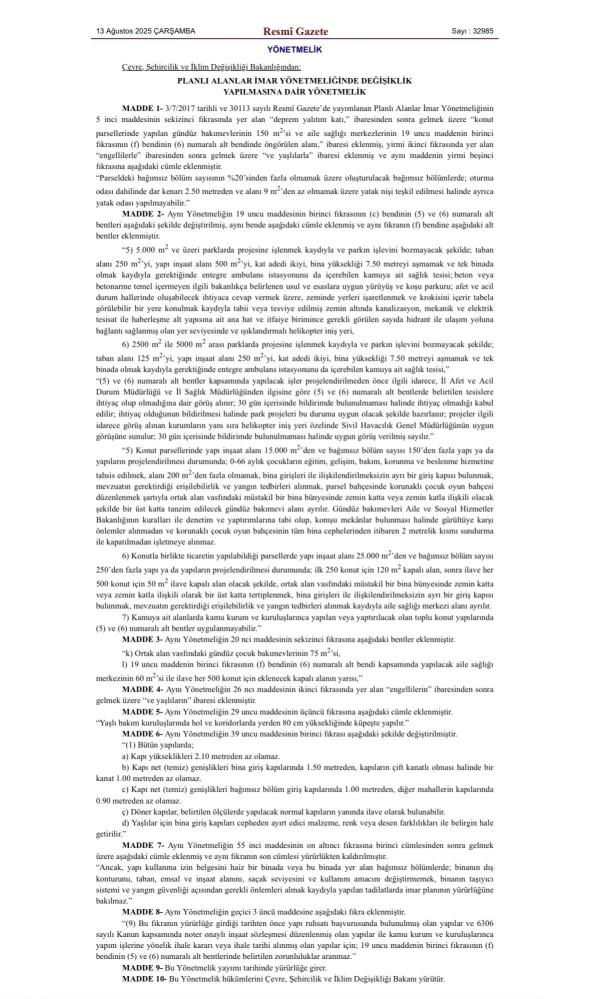 Resmi Gazete’de yayımlandı! Bakımevi açmak artık zorunlu