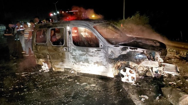 Samsun'da seyir halindeyken yanan tır kabus yaşattı! 1 kişi yaralandı