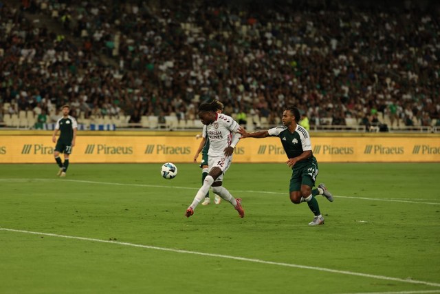 Samsunspor, Panathinaikos maçının ilk devresi golsüz tamamlandı