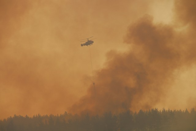 Çanakkale'deki yangında 126 kişi tahliye edildi