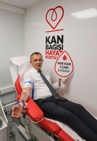 Samsun İl Sağlık Müdürlüğü'nden Kızılay kampanyasına destek