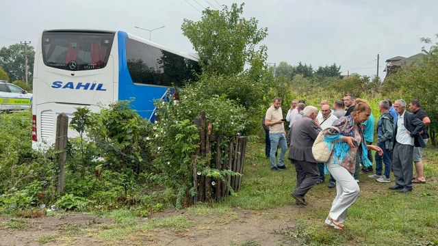 Samsun'da yolcu otobüsü kaza yaptı: Yaralılar var