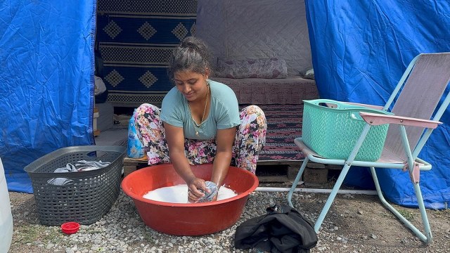 Fındık işçileri çadırlarda yaşam mücadelesi veriyor 