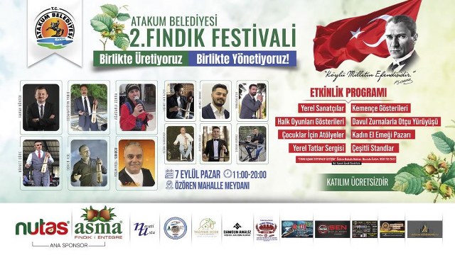 Atakum'da 2. Fındık Festivali
