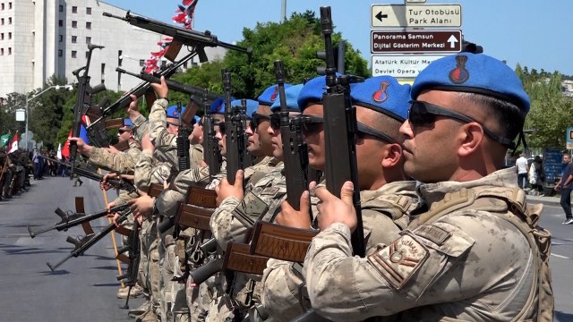 Samsun'da 30 Ağustos Zafer Bayramı provası yapıldı