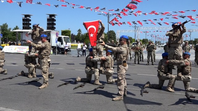 Samsun'da 30 Ağustos Zafer Bayramı provası yapıldı