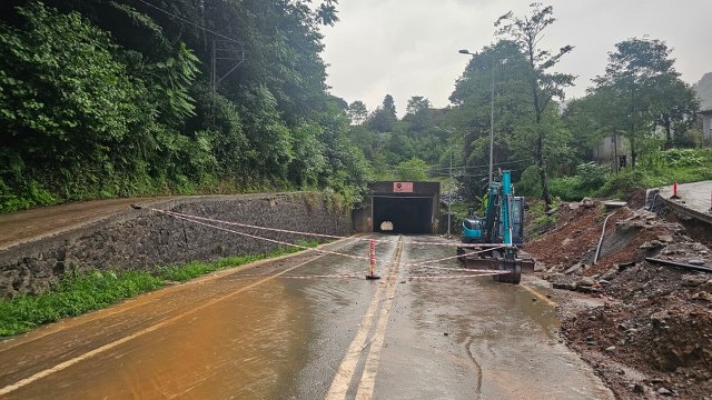 Artvin'de heyelan riski! Tünel trafiğe kapatıldı
