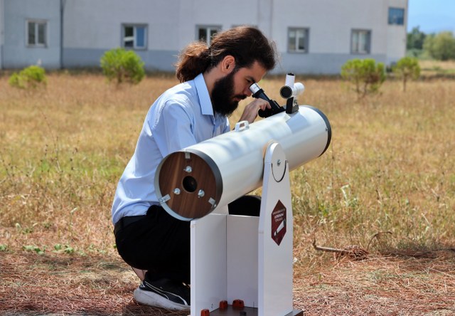 Samsun'da öğrenciler teleskop yaptı