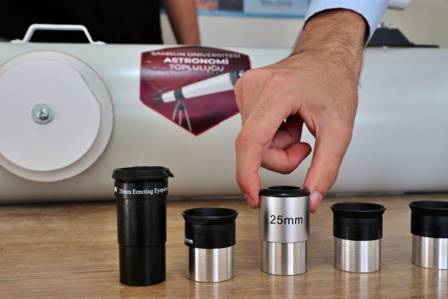 Samsun'da öğrenciler teleskop yaptı